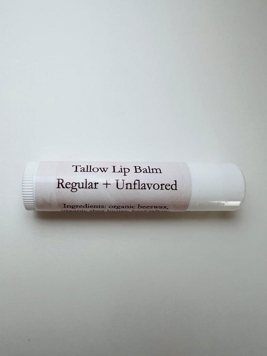 Tallow Lip Balm- Unflavored