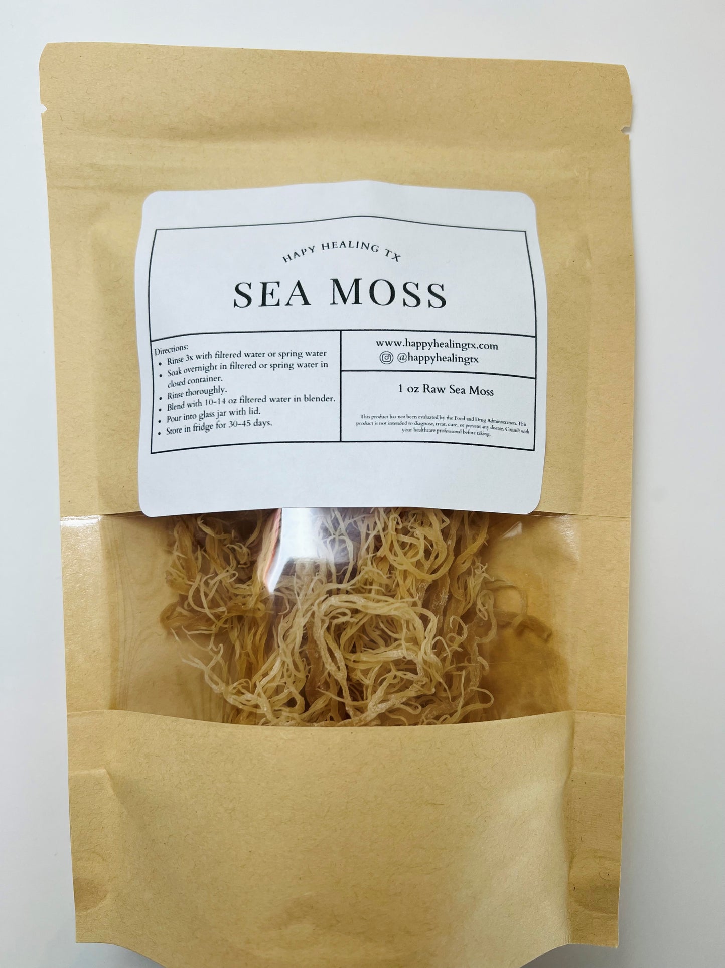 Raw Sea Moss- 1 oz