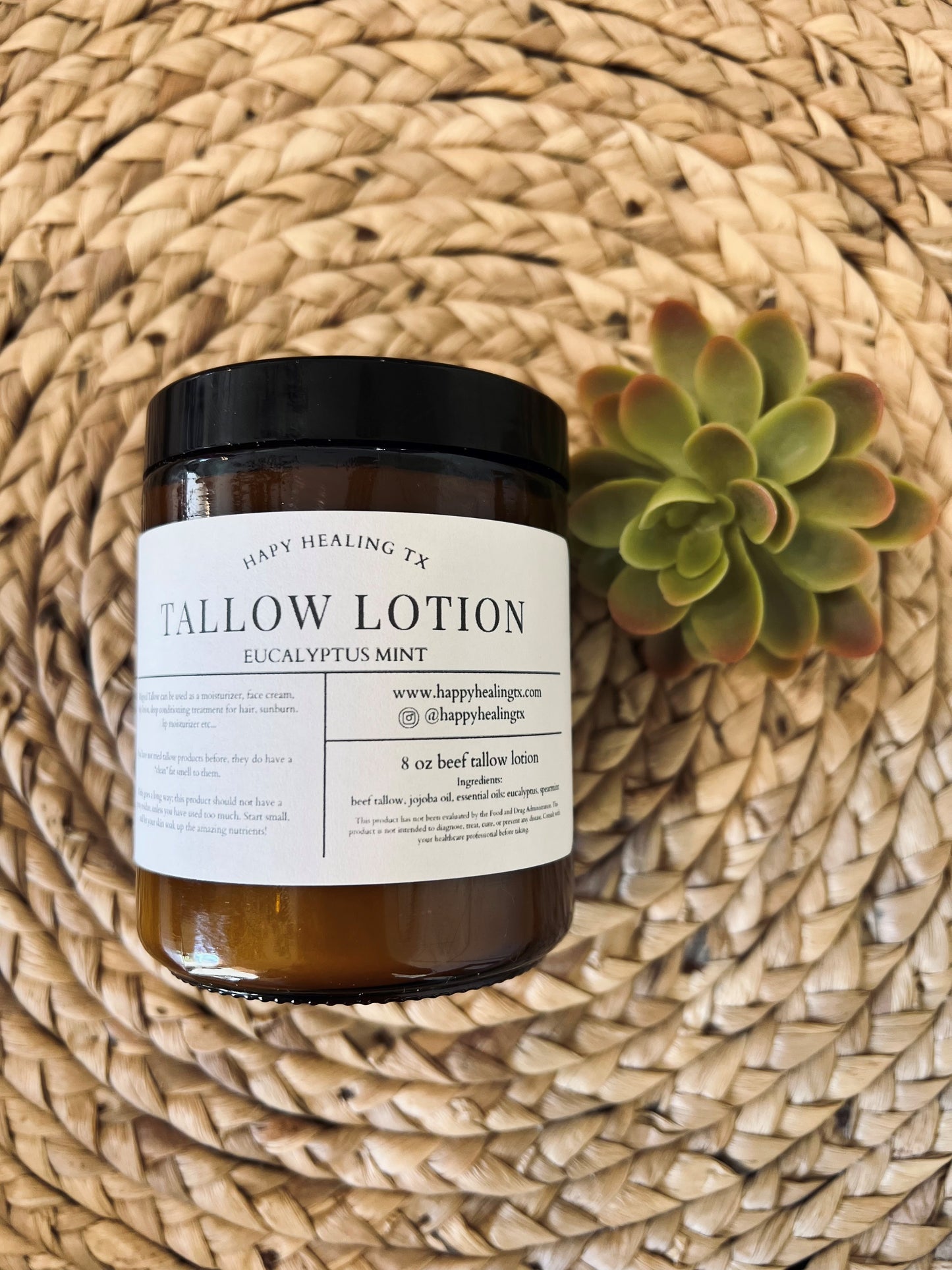 Tallow Lotion- Eucalyptus Mint