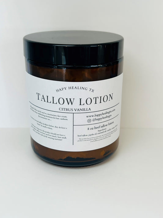 Tallow Lotion- Citrus Vanilla