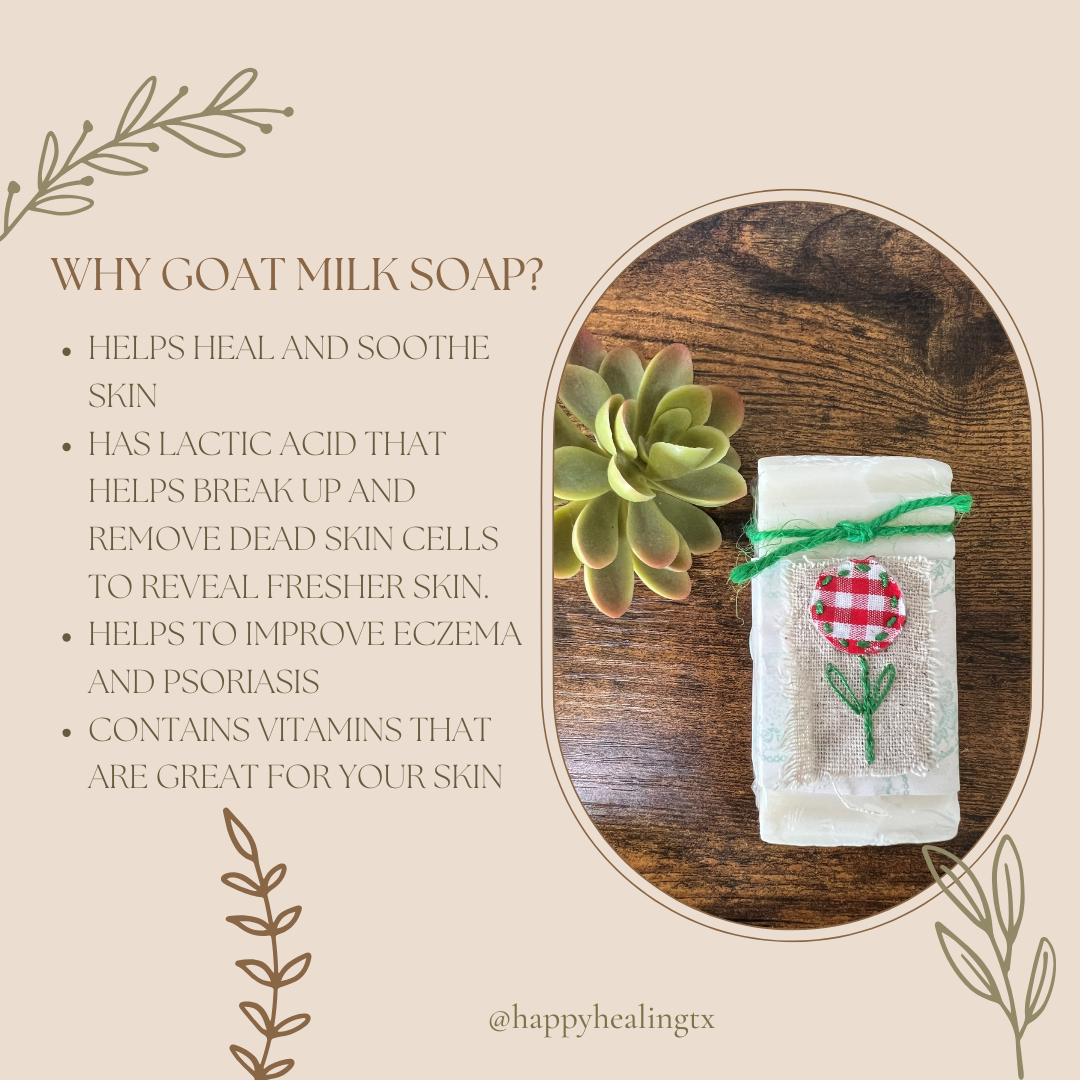 Eczema Goat Milk Soap with Lavender Chamomile, Yarrow